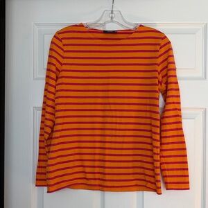 Saint James Vibrant Orange and Red Top